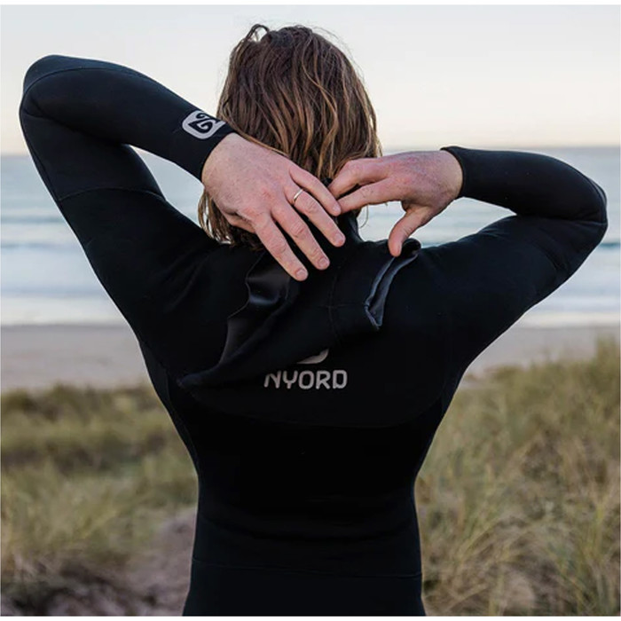 2024 Nyord Mens Furno Warmth 5/4mm Chest Zip GBS Wetsuit FWM54001 - Black